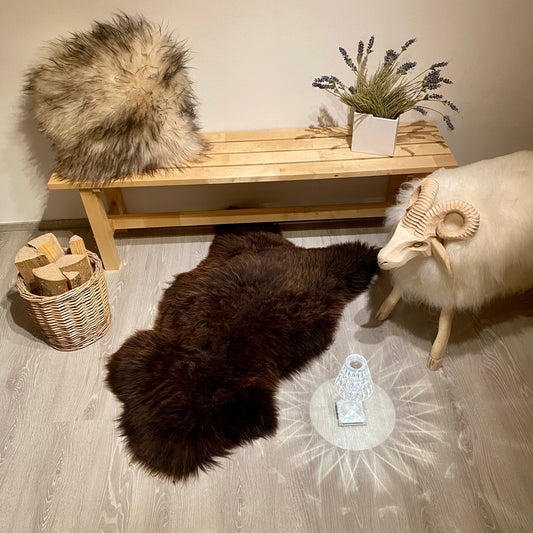 Merino Schaffell Einzelstück L | Größe 120x60cm | Nr:1338