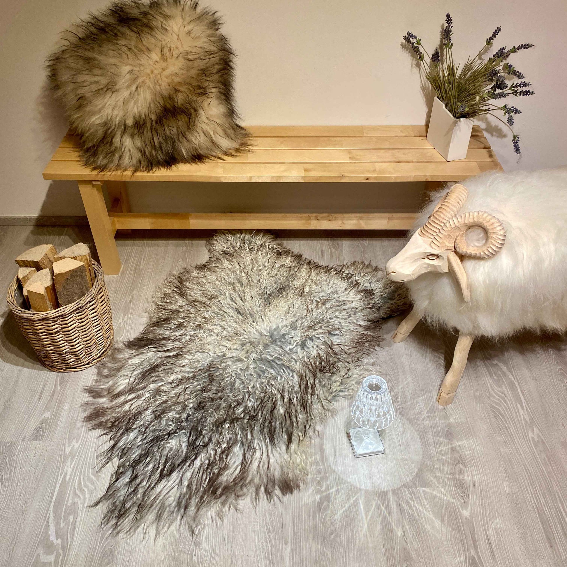 Island Schaffell gelockt Einzelstück | Größe 130x80cm | Nr:1201 (Kopie)