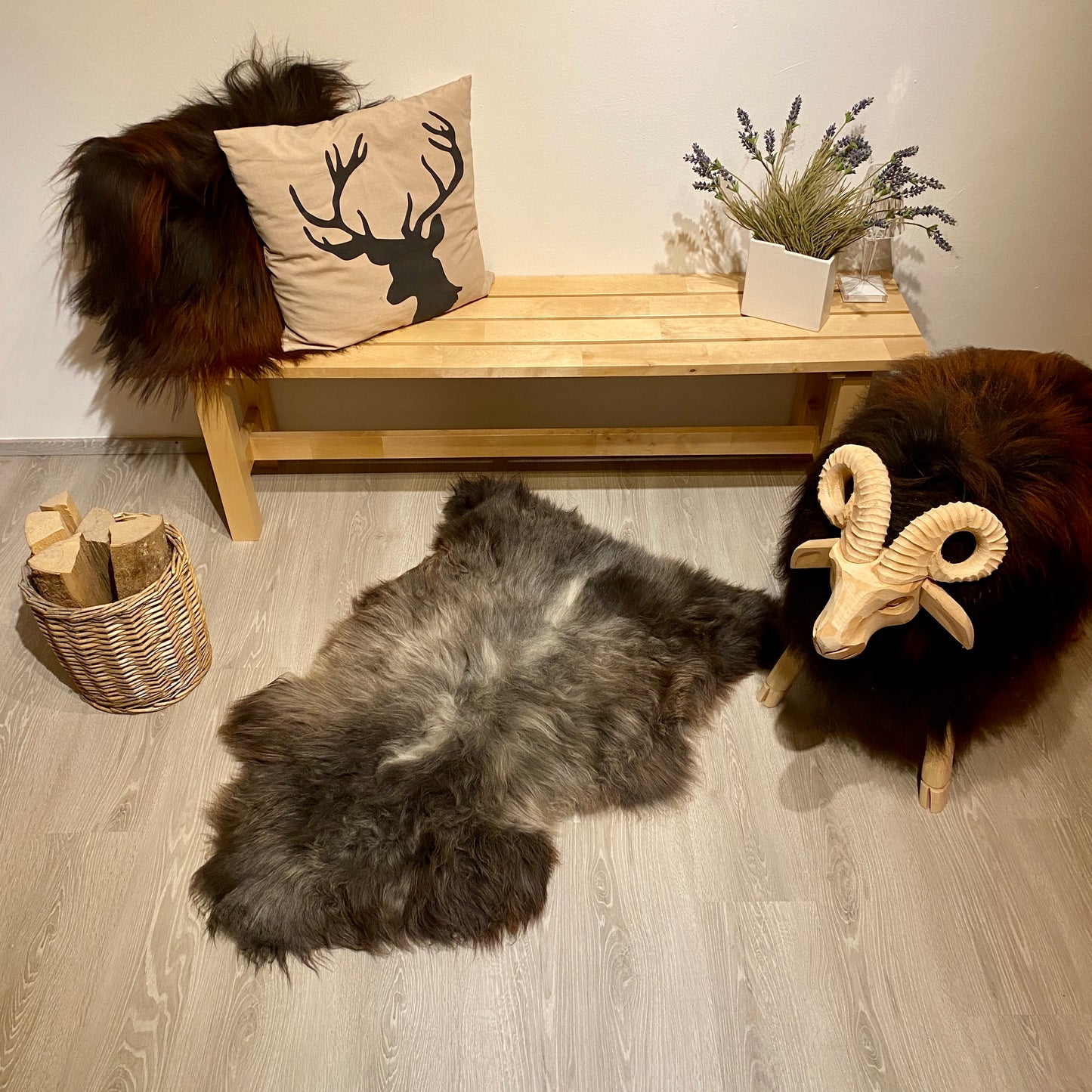 Schaffell XXL Einzelstücke | Größe 110x70cm | Nr:963