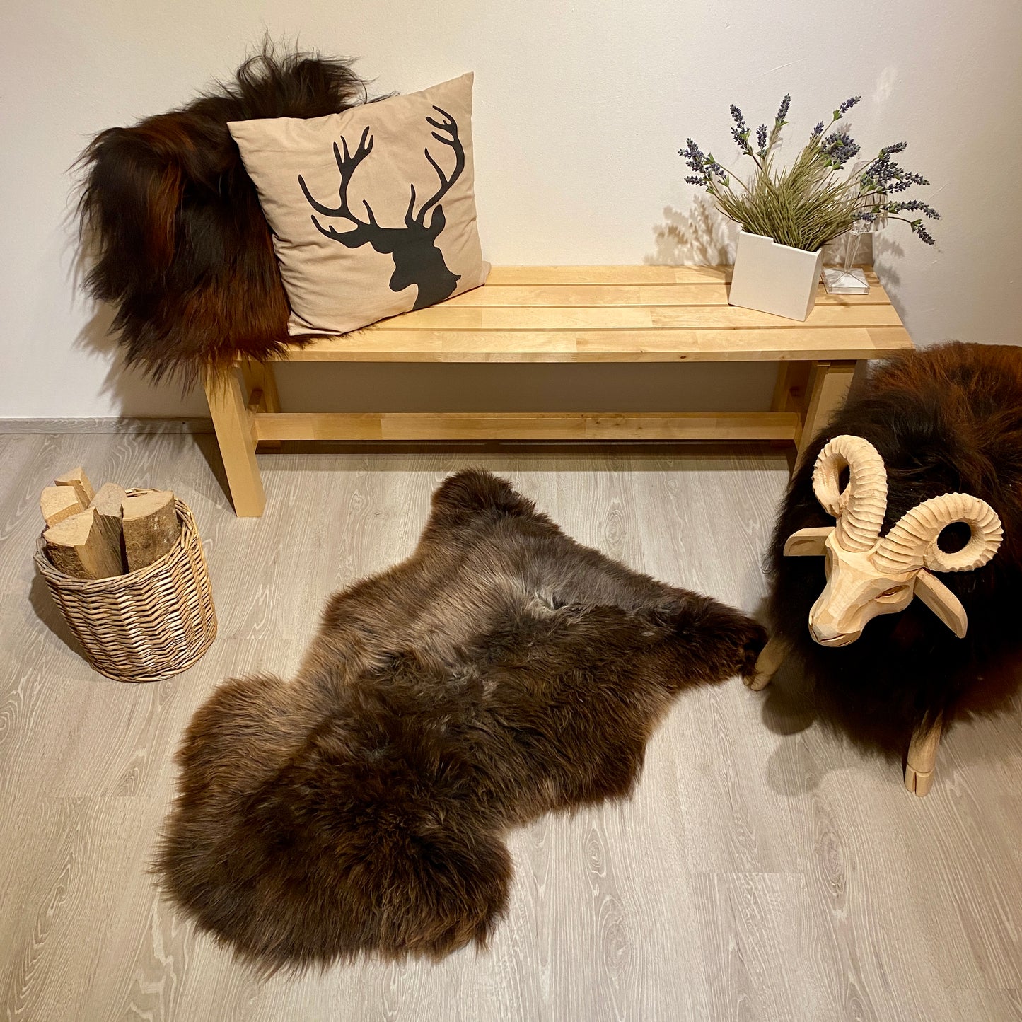 Schaffell XXL Einzelstücke | Größe 110x70cm | Nr:957