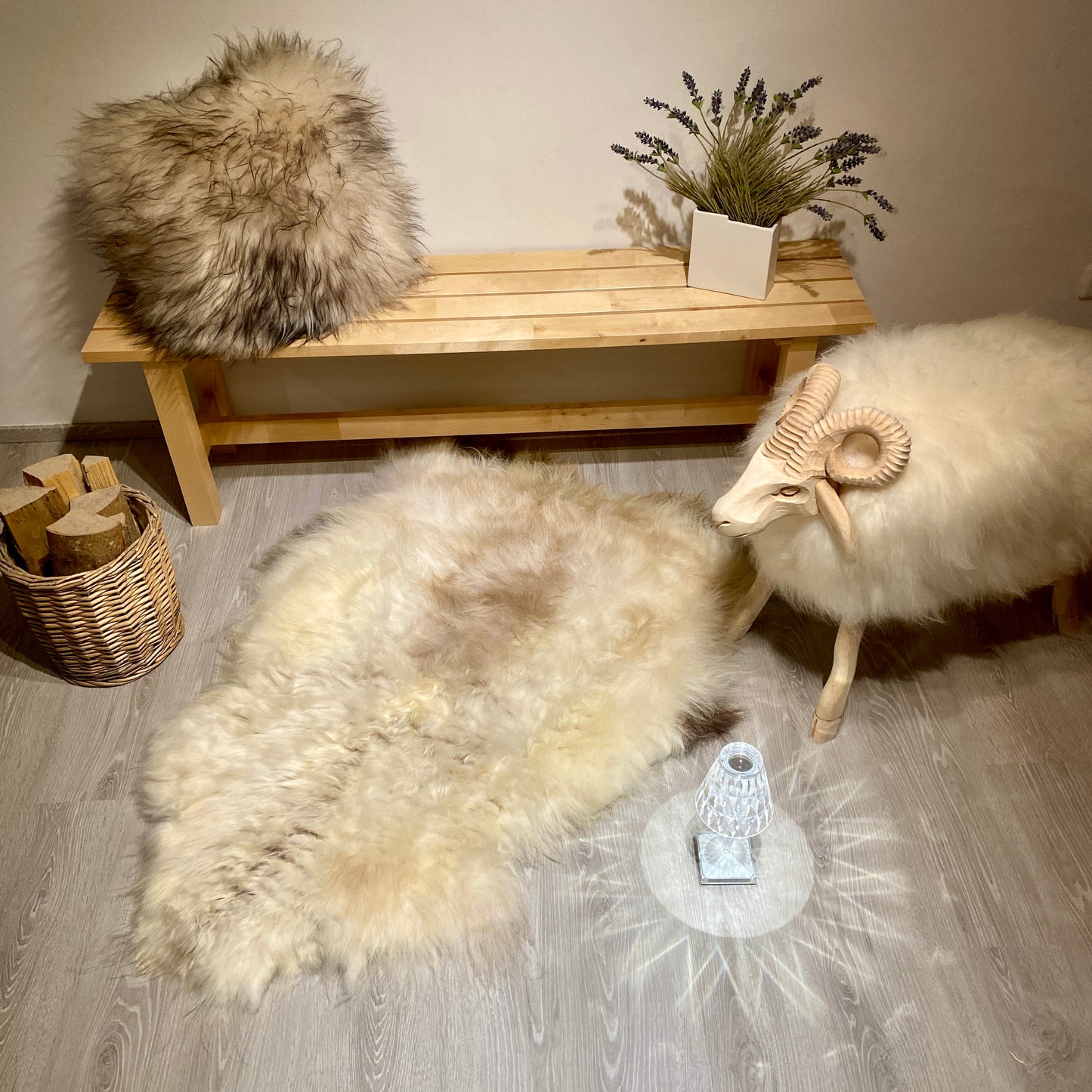 Island Schaffell XXL Einzelstück | Größe 140x90cm | Nr:1295