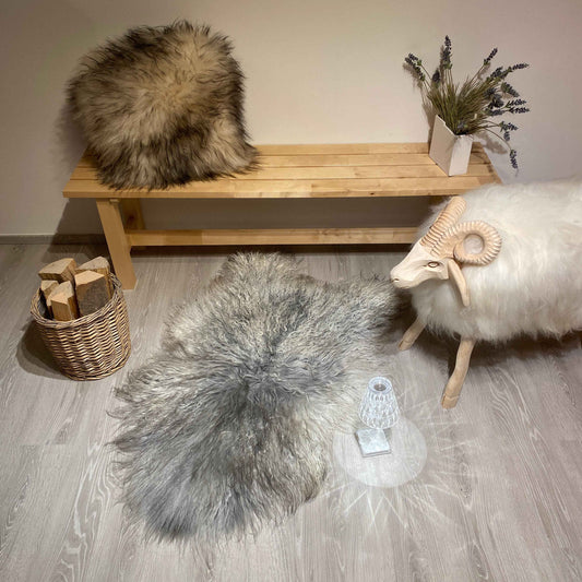Island Schaffell gelockt Einzelstück | Größe 130x80cm | Nr:1205