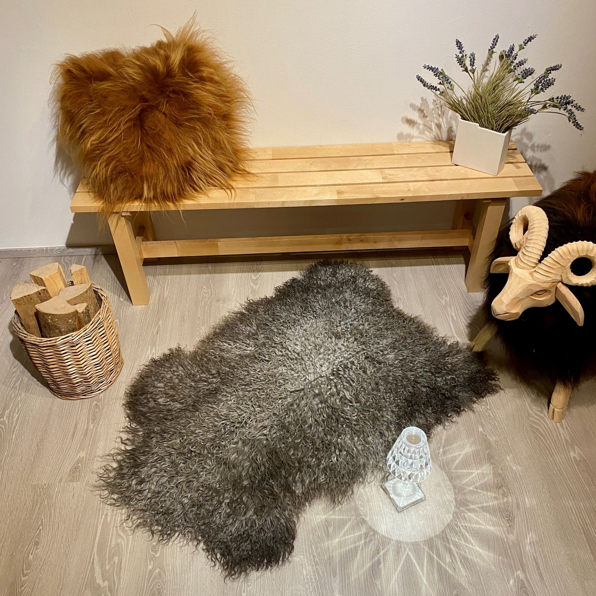 gotland Schaffell grau