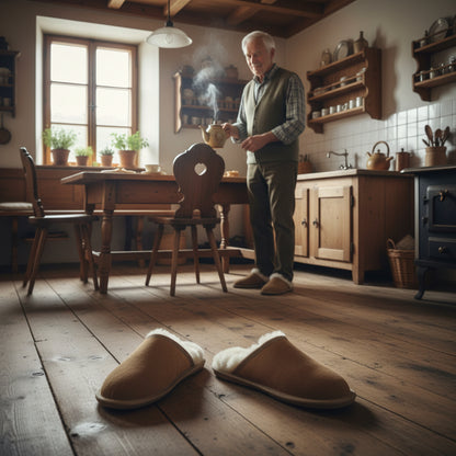 Lammfell Hausschuh | Unisex | Beige