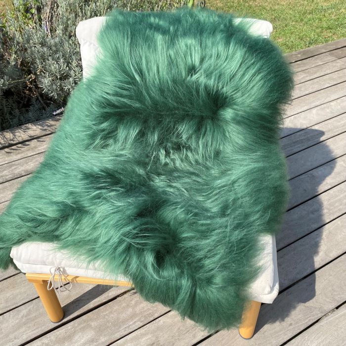 Iceland sheepskin dark green