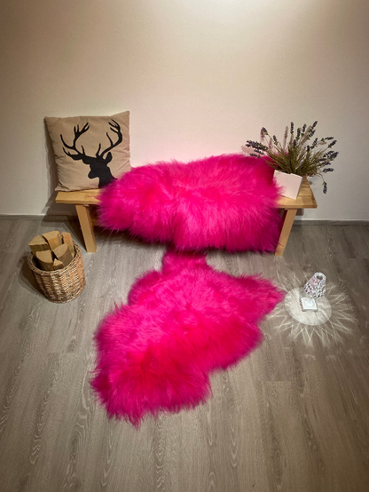 Iceland sheepskin pink