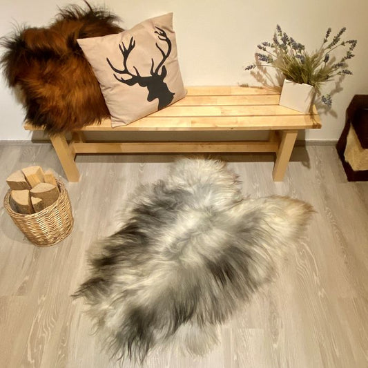 Island Schaffell Einzelstück grau