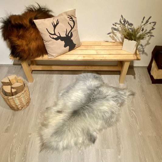 Island Schaffell Einzelstück grau