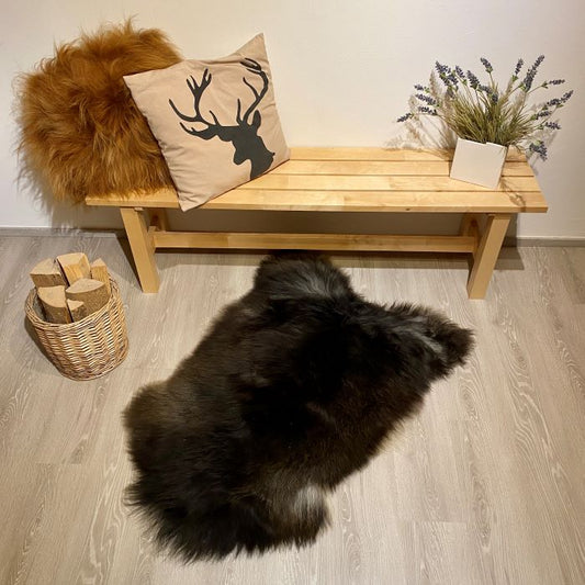 Island Schaffell Einzelstück  schwarz