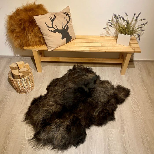 Island Schaffell Einzelstück braun