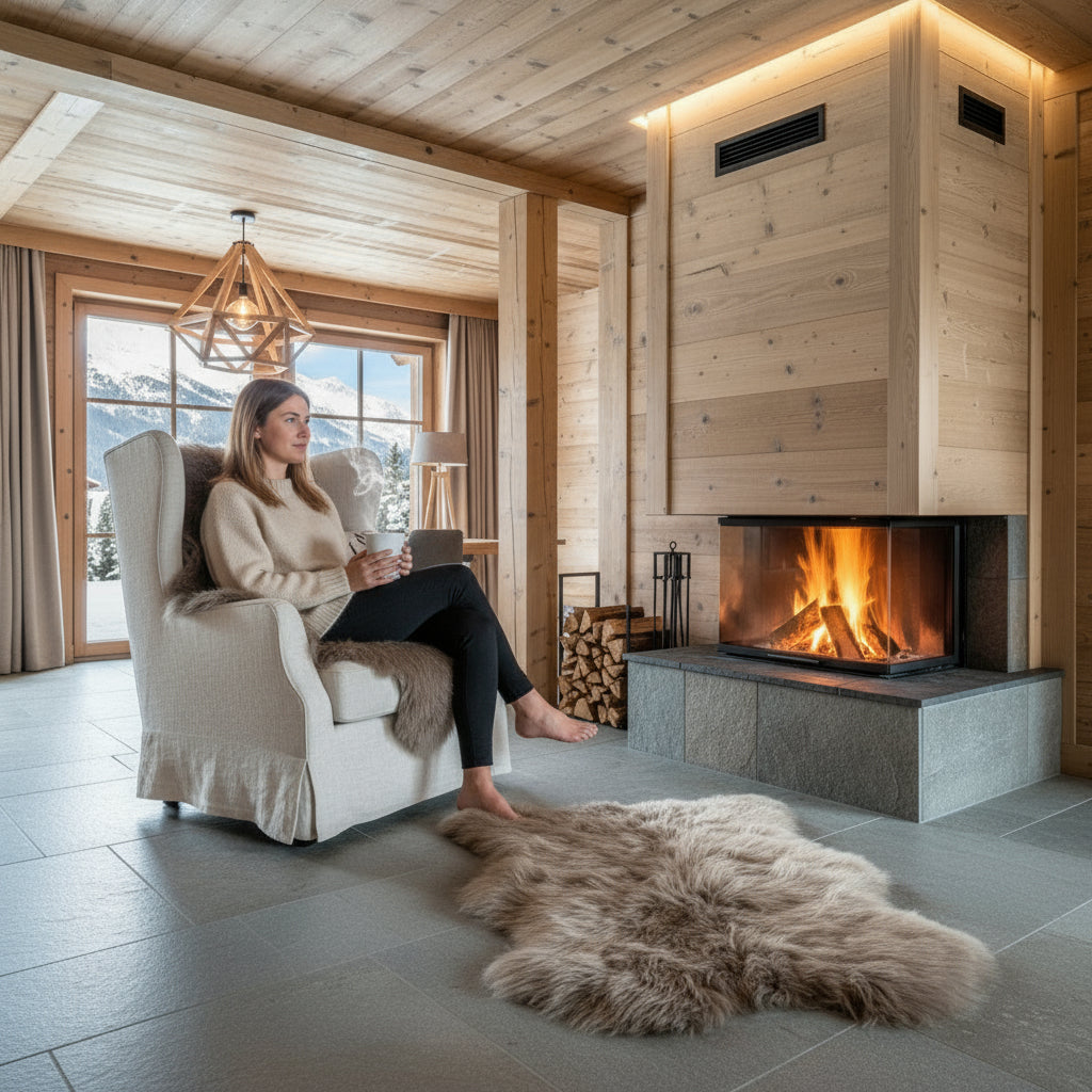 Island Schaffell Greige