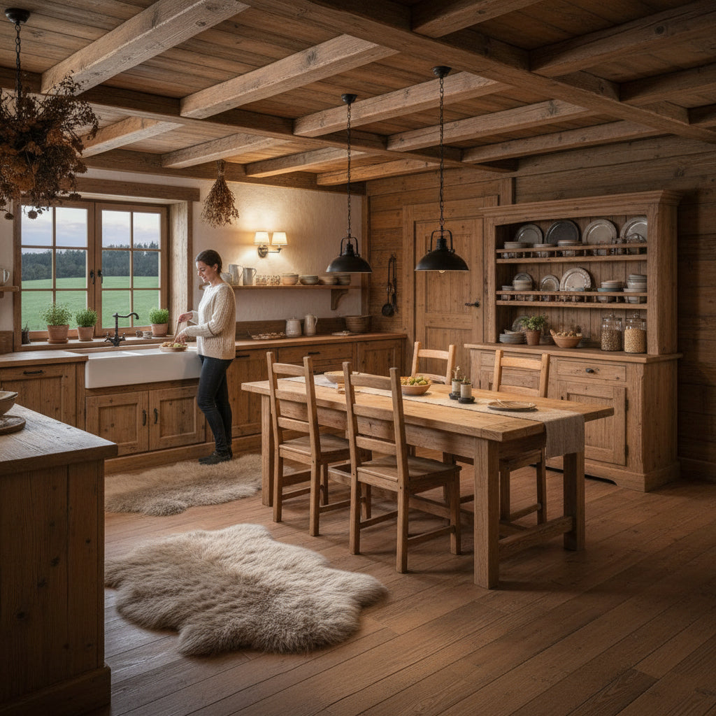 Island Schaffell Greige