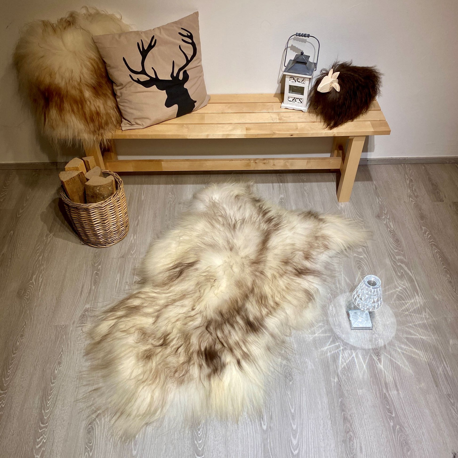 Island Schaffell Mufflon Grau