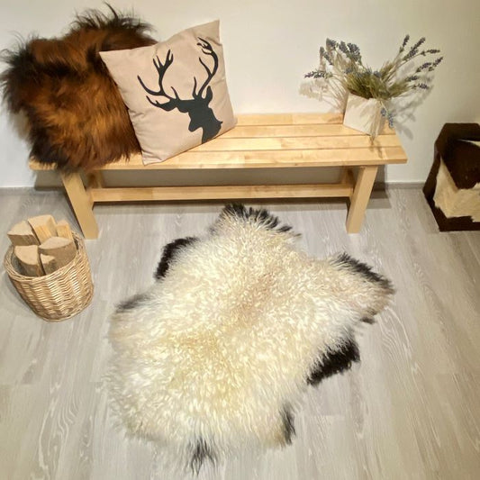 Island Schaffell gelockt Einzelstück | Größe 120x90cm | Nr: 750