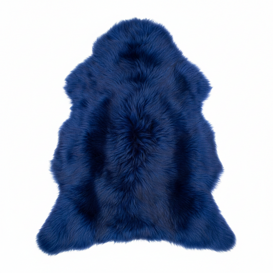 Island Schaffell Blau