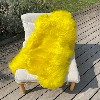 Island Schaffell Gelb