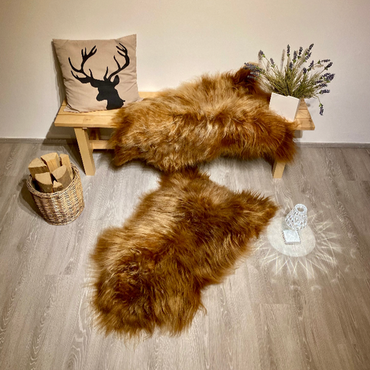 Island Schaffell Goldbraun