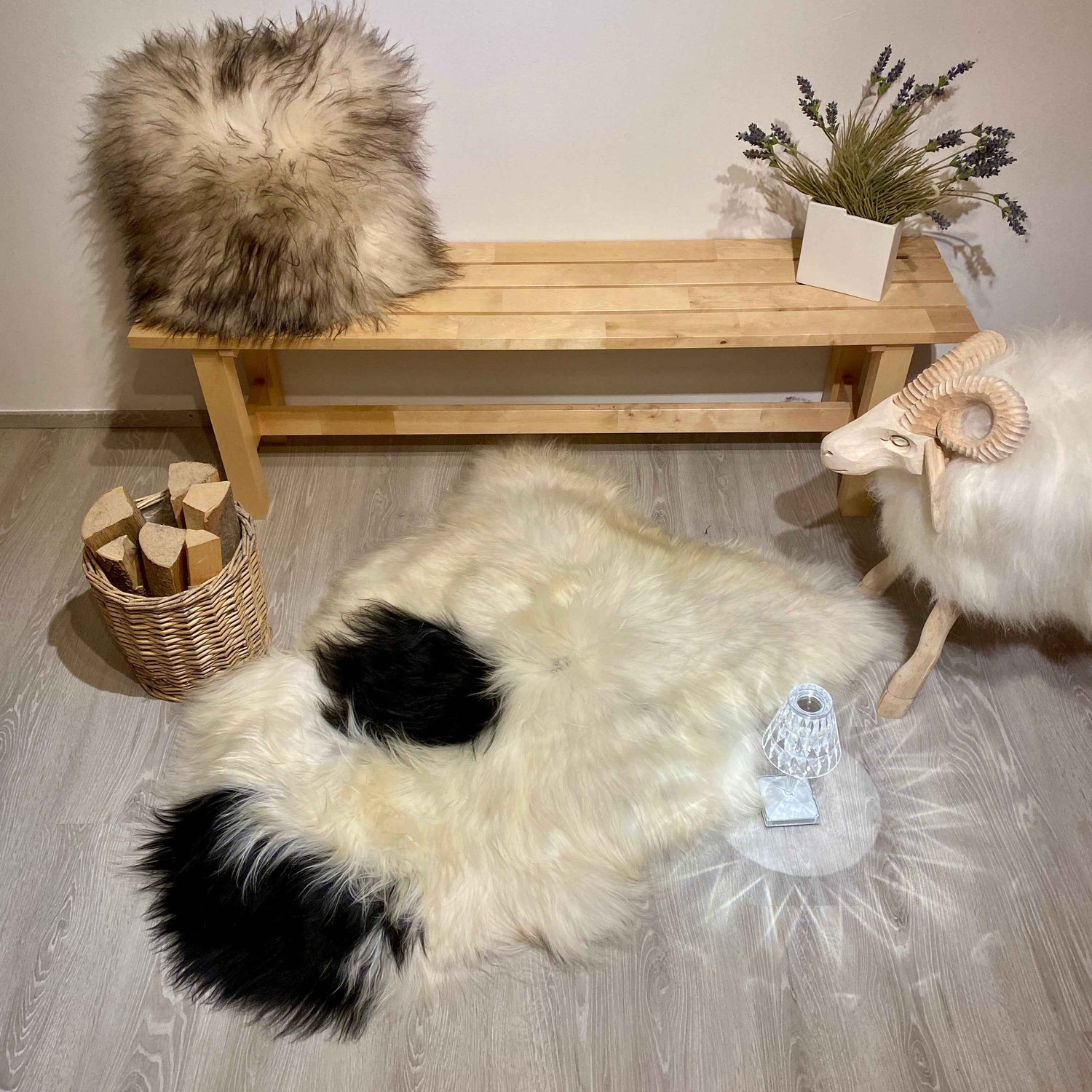 Island Schaffell XXL Einzelstück | Größe 130x80cm | Nr:1188 - FellHaus