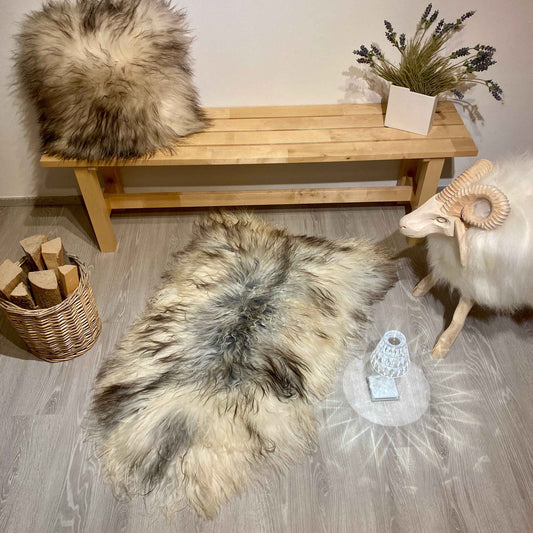 Island Schaffell gelockt Einzelstück | Größe 120x80cm | Nr:1156 - FellHaus