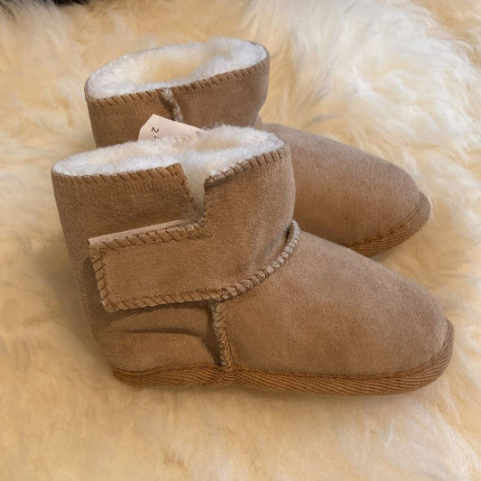 Lammfell Hausschuhe mit Ledersole | Für Kleinkinder