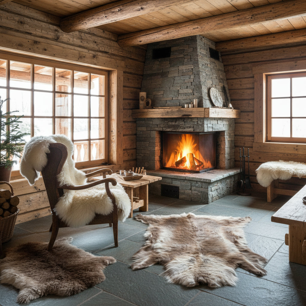 Rentierfell Einzelstück | Größe: 115x80cm | Nr: 458