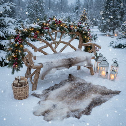 Rentierfell Einzelstück | Größe: 130x80cm | Nr: 623