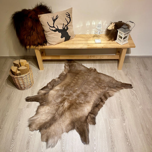 Rentierfell Einzelstück | Größe: 130x80cm | Nr: 623
