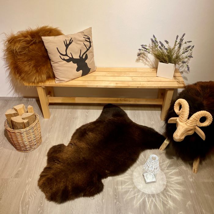 Schaffell Einzelstück braun