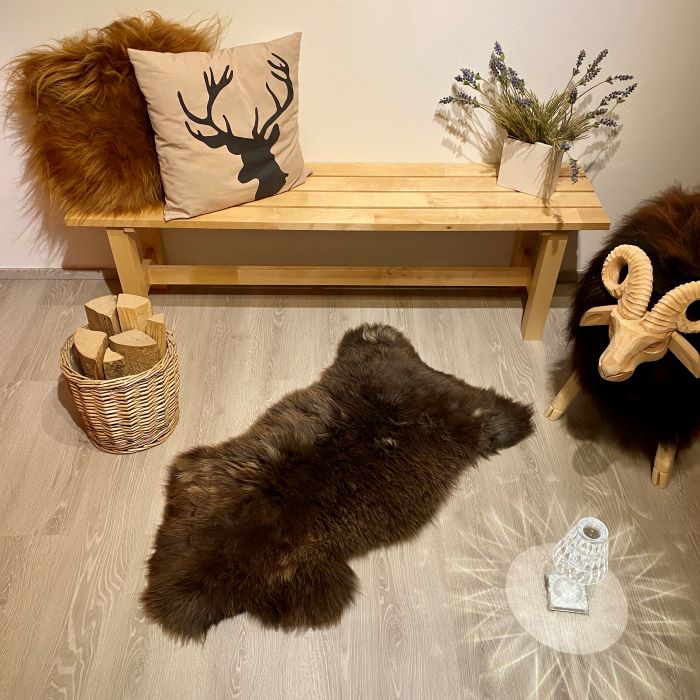 Schaffell Einzelstück braun