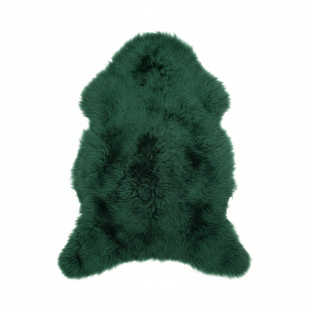 Schaffell Dunkelgrün | Läng: 100-120cm - FellHaus