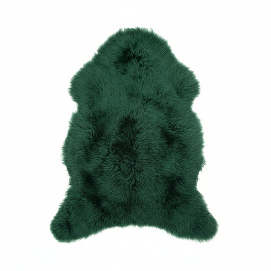 Schaffell Dunkelgrün | Läng: 100-120cm - FellHaus