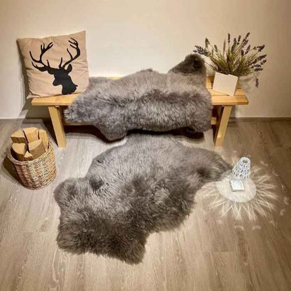 Schaffell Grau | Länge: 100-120cm - FellHaus