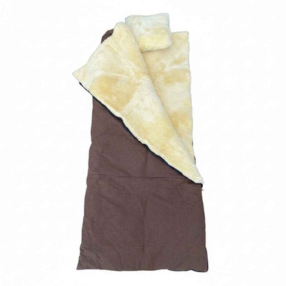 Schaffell Schlafsack | 200x80cm | Decke | Inklusive Kissen 40x40cm (Kopie)
