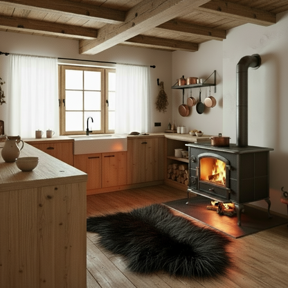 Island Schaffell schwarz