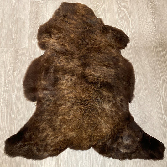 Schaffelll Hundedecke Braun  gefleckt