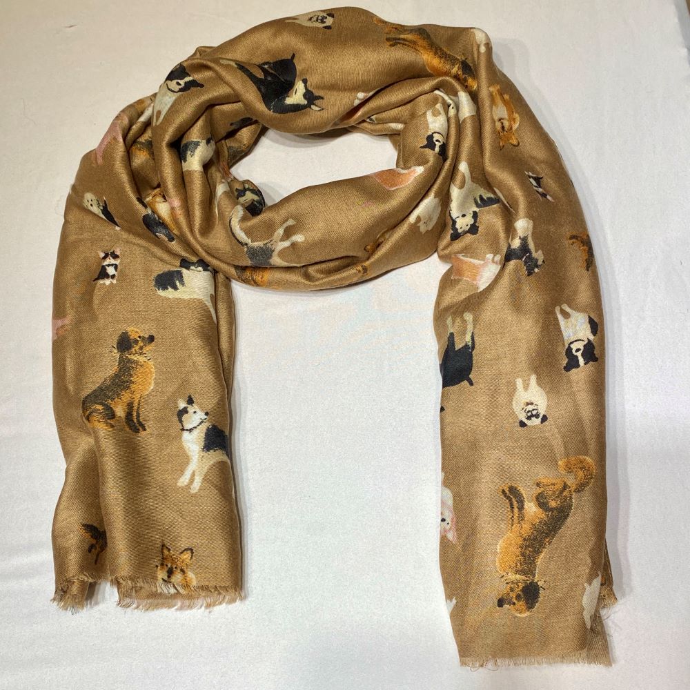 Schal mit Hund und Katze