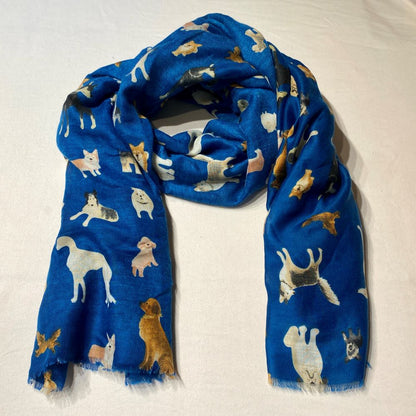 Schal mit Hund und Katze