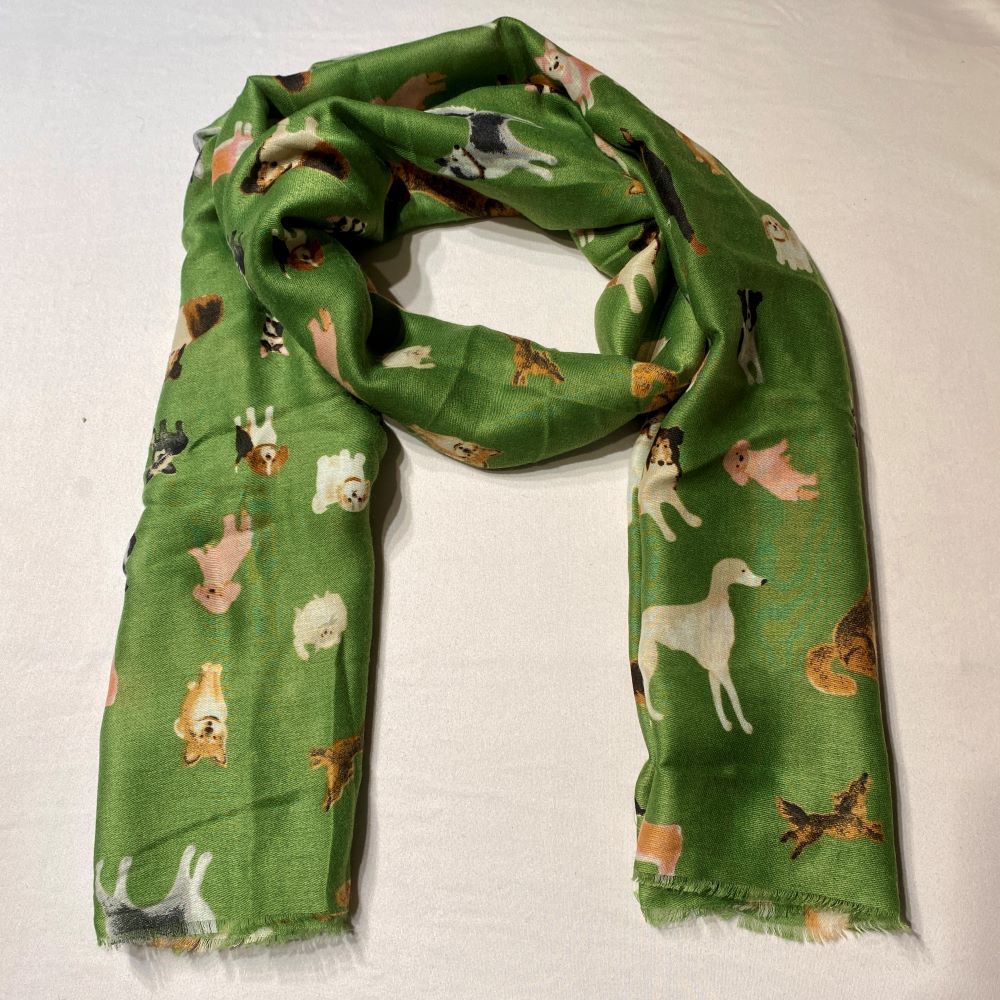 Schal mit Hund und Katze