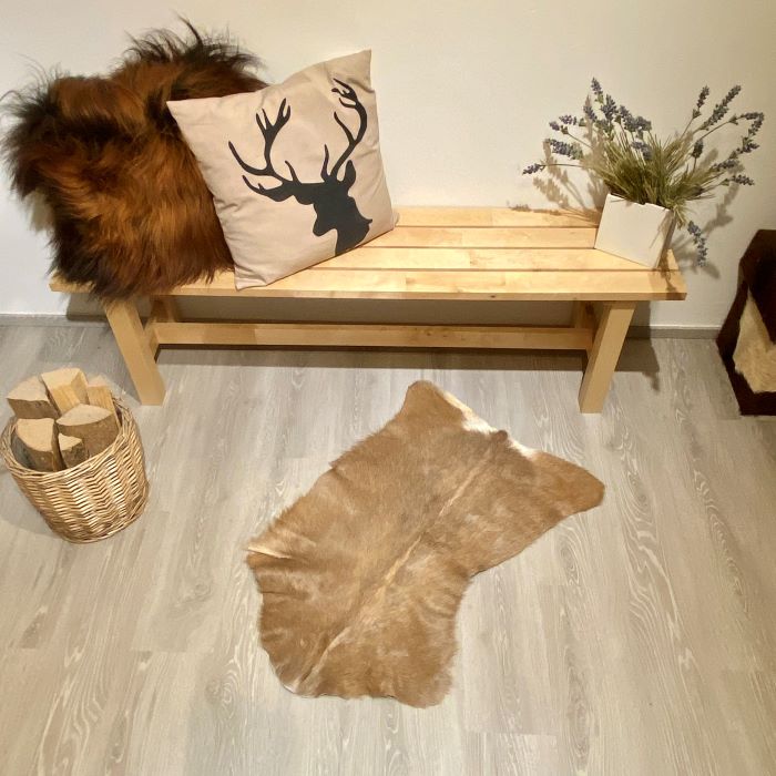 Ziegenfell Einzelstück | Größe: 90x50cm | Nr: 786