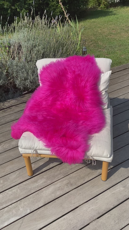 Iceland sheepskin pink